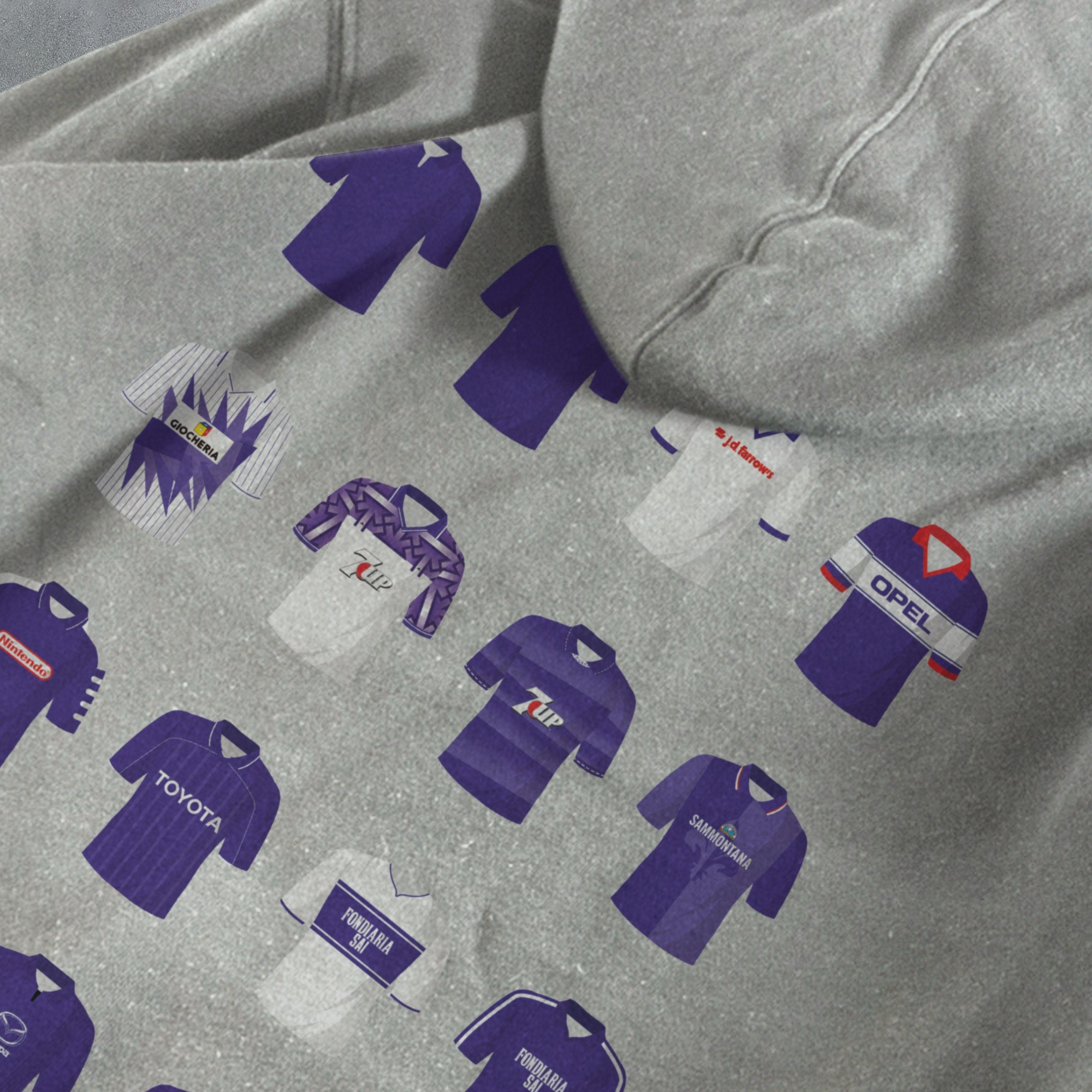 Fiorentina Classic Kits Football Hoodie Good Team On Paper