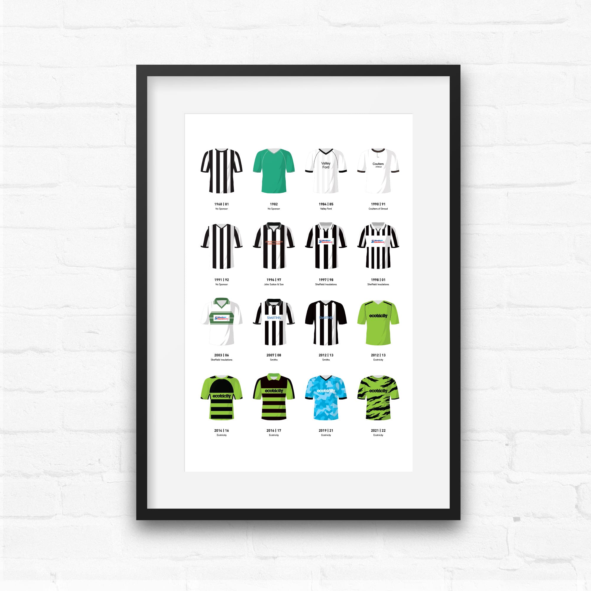 Forest Green Classic Kits Football Team Print Good Team On Paper