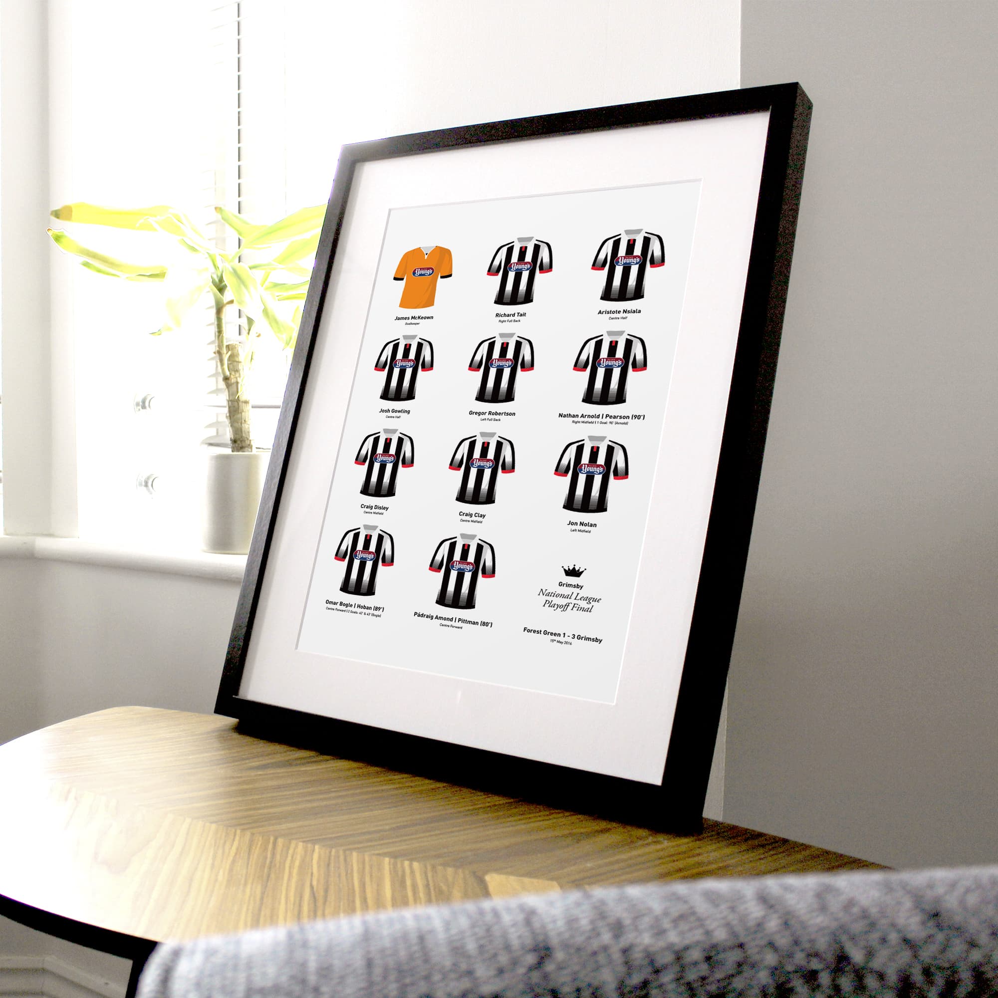 Grimsby 2016 Conference Playoff Winners Football Team Print Good Team On Paper