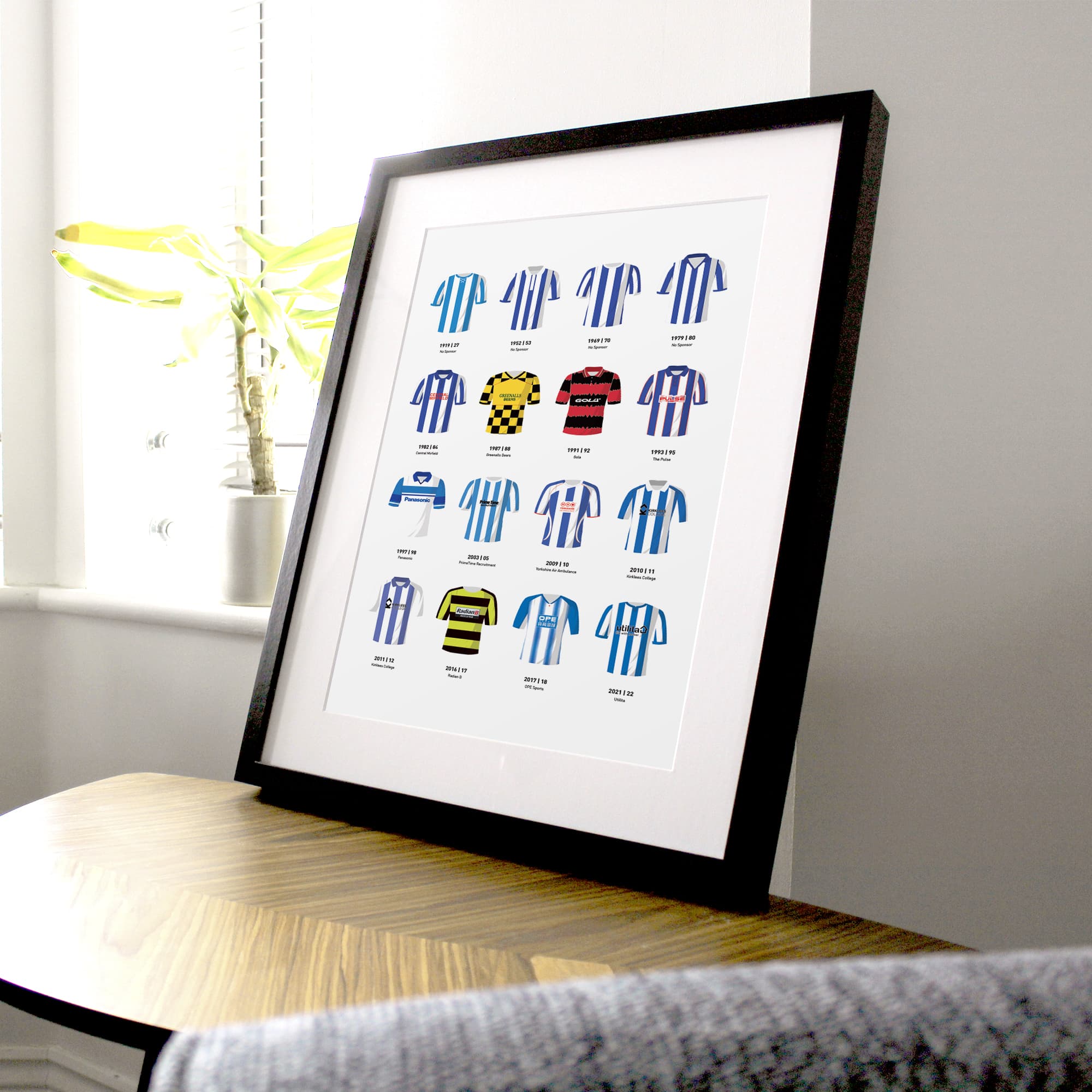 Huddersfield Classic Kits Football Team Print Good Team On Paper
