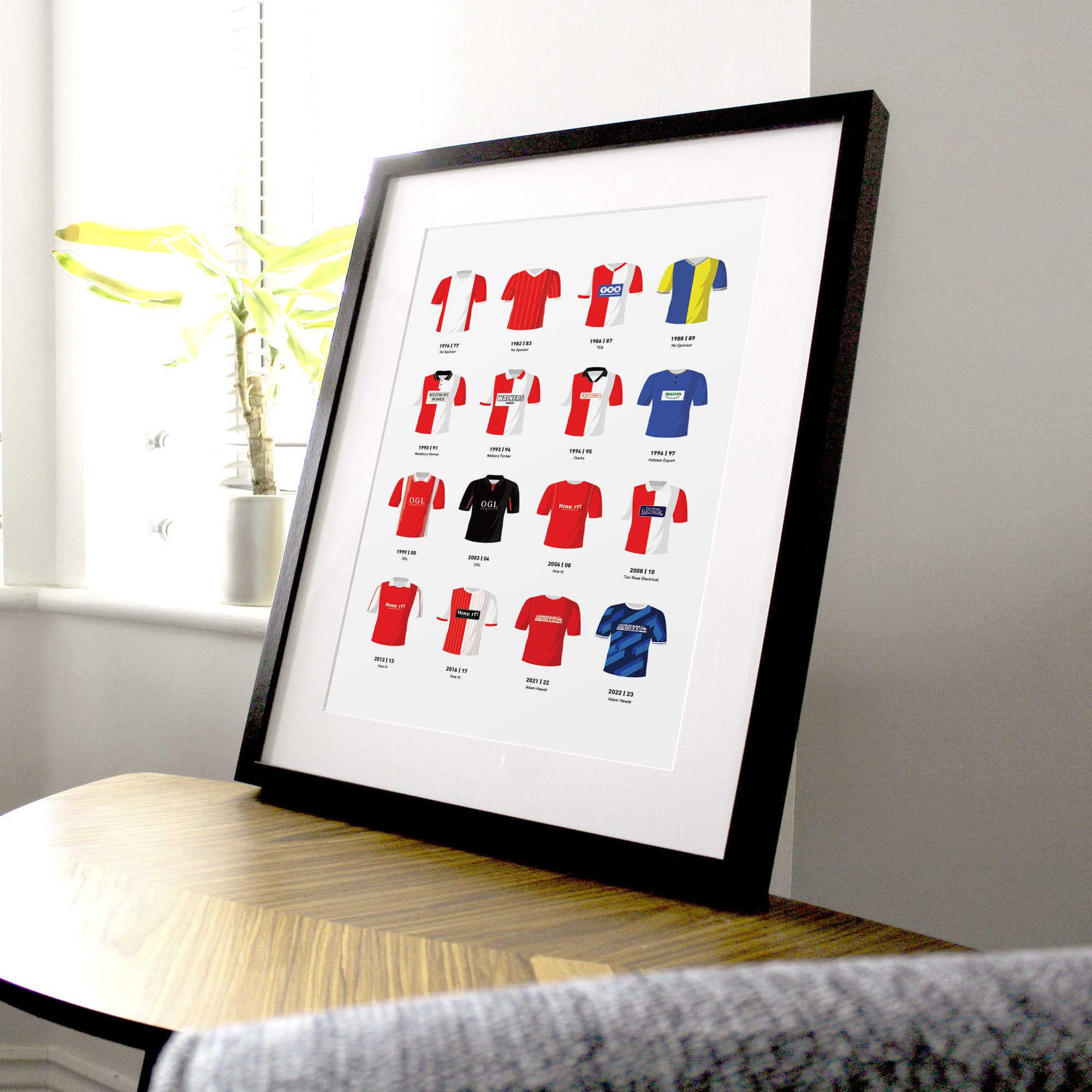 Kidderminster Classic Kits Football Team Print Good Team On Paper