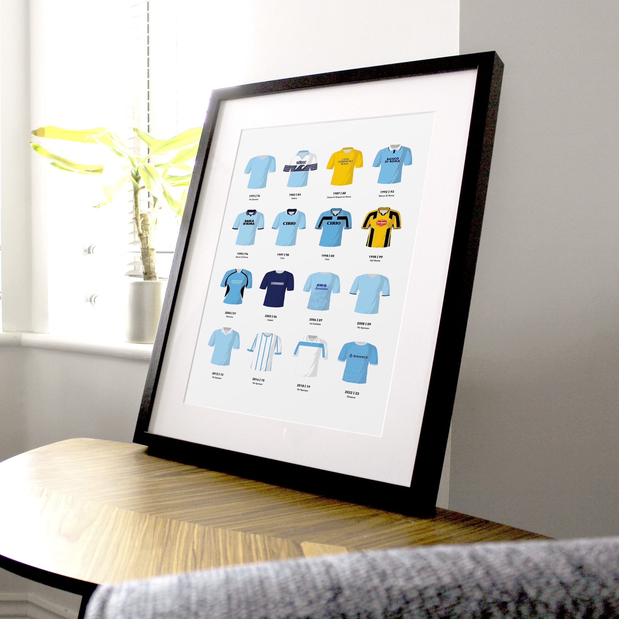 Lazio Classic Kits Football Team Print Good Team On Paper