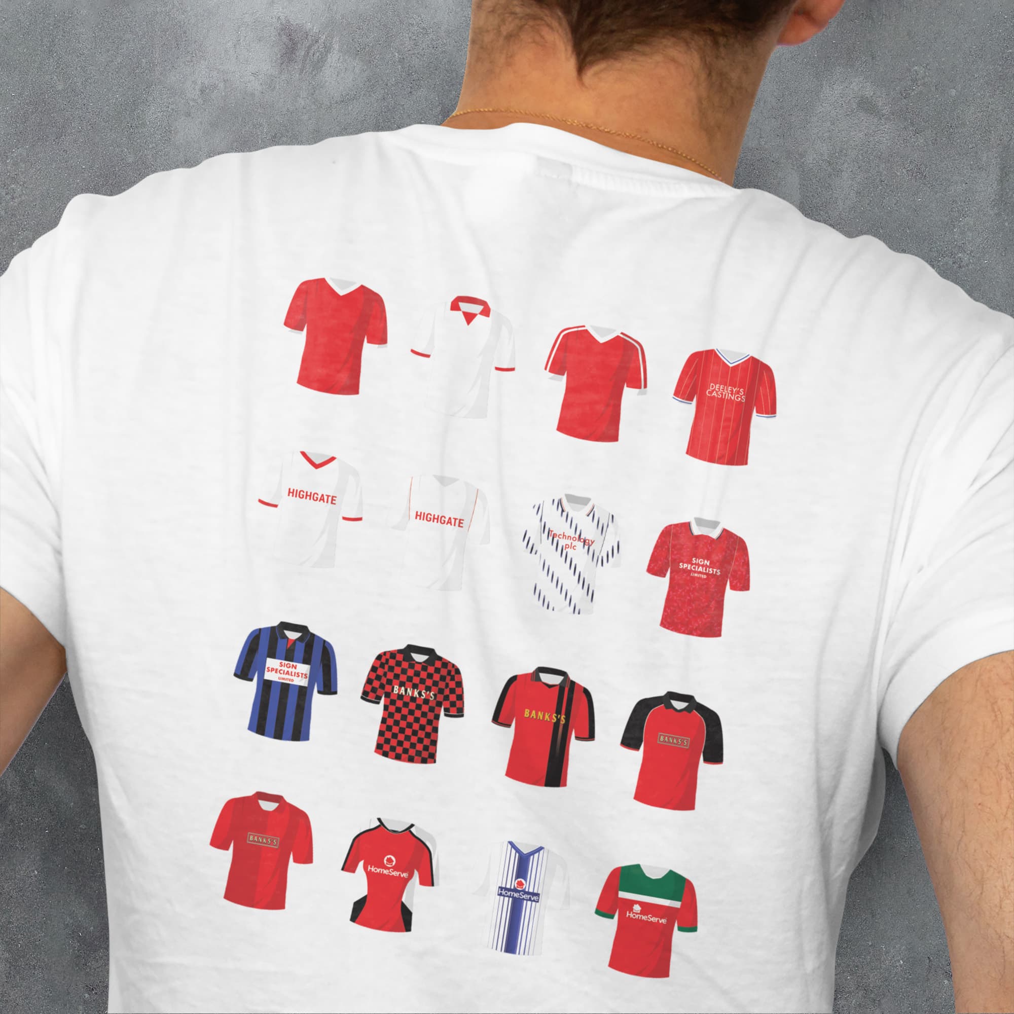 Walsall Classic Kits Football T-Shirt